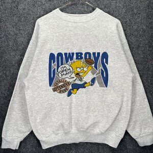 The Simpsons Dallas Cowboys Bart Simpson shirt sweatshirt retro vintage tee